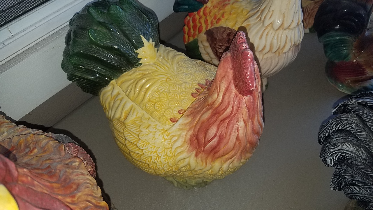 Chicken Figurines and Cookie Jars
