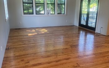 Flooring install, sand, and finishing