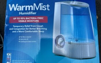 Warm mist humidifier