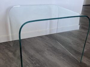 Glass Waterfall Side Table