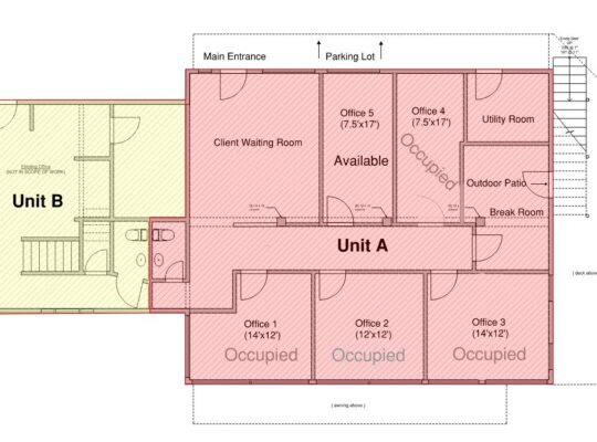 1,550 sf – Office Space Main Drag White Salmon