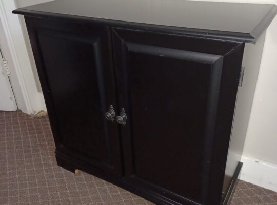 Medium aquarium/stereo/media cabinet. Delivery too