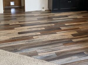 Inter-lock vinyl flooring (kitchen, bath, van etc)