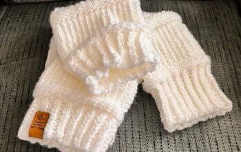 Hand knit leg warmers