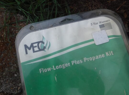 New never used propane tank and refill kit