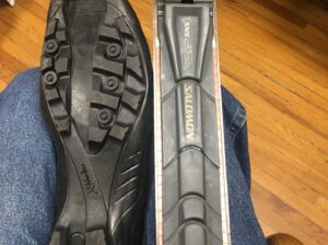 219cm Nordic skis, men’s 10.5 Karhu boots