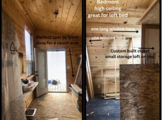 Large Tiny House, Tall ceilings